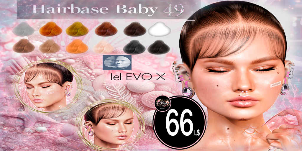 All Divas Hairbase Baby 49 Horrana Flores Second Life