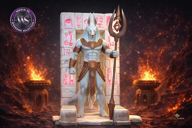 Anubis Guardian Statue 2 1 Second Life