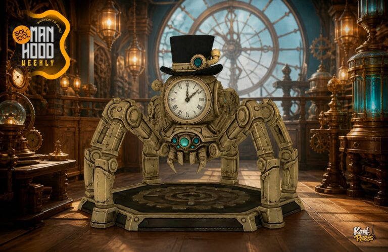 Karlparis Clockwork Arachnid Concierge Steampunk Spider Decor Second Life