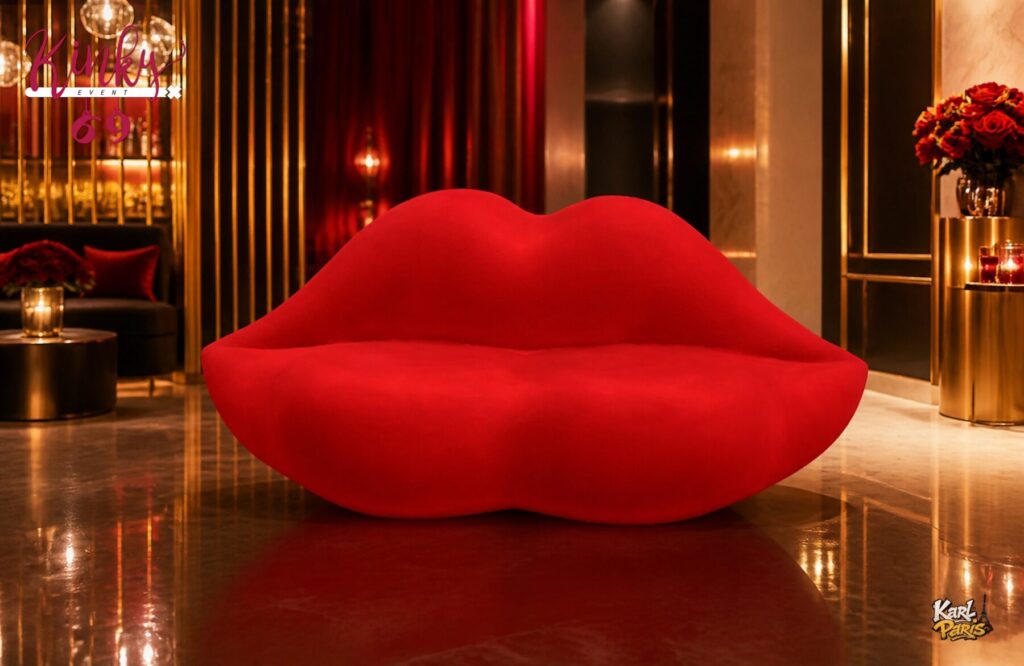 Karlparis Crimson Lip Sofa 2 Seater Bento Animation Lounge Decor Second Life