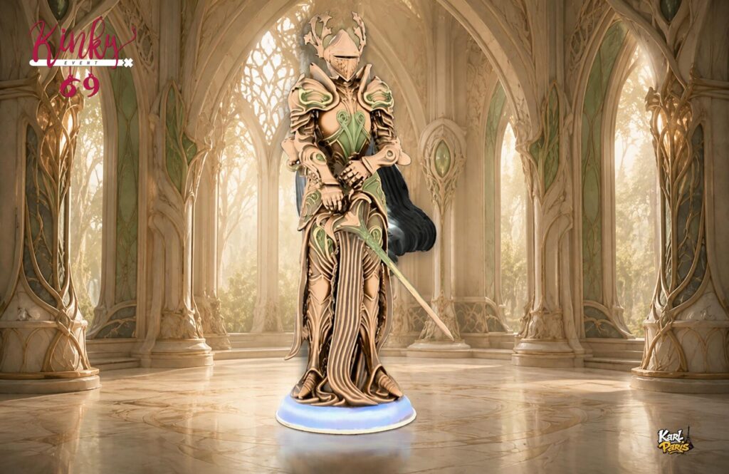 Karlparis Elegant Statue Of A Knight In Armor Second Life
