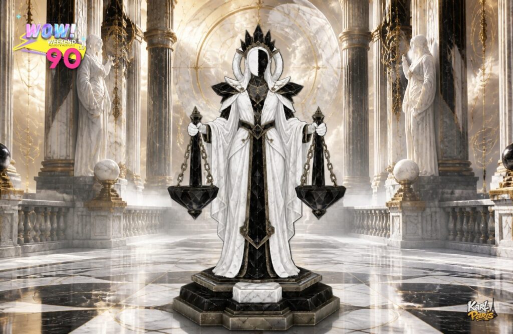 Karlparis Equilibrium Oracle Balance Scales Fantasy Statue Second Life
