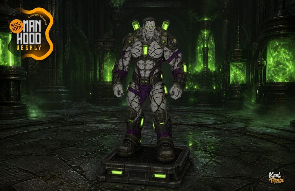 Karlparis Gamma Juggernaut Sci Fi Stone Golem Statue Second Life