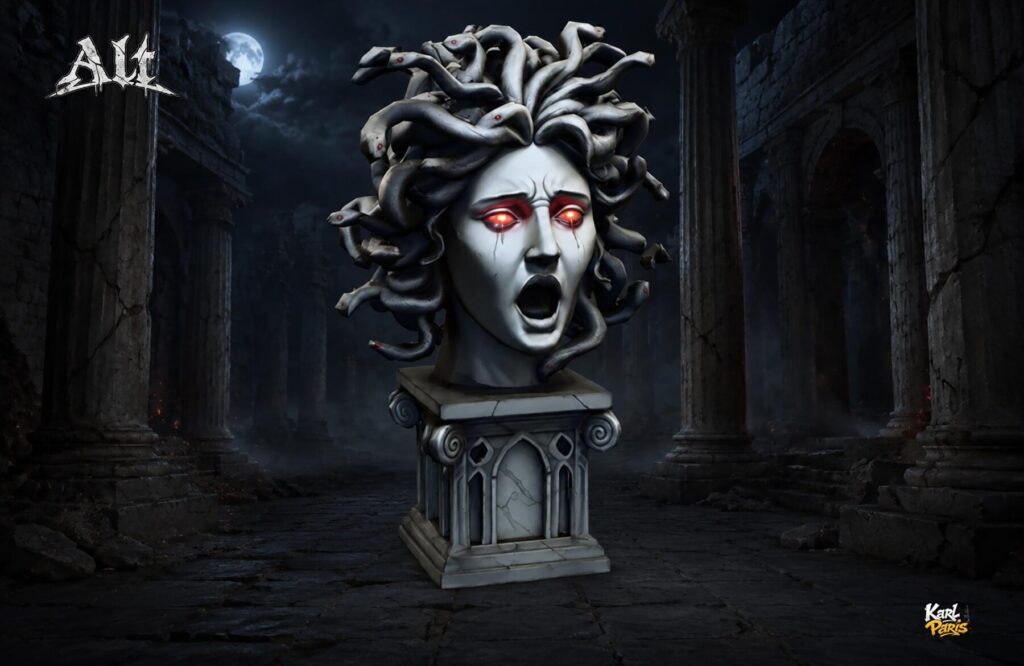 Karlparis Medusa Statue Second Life