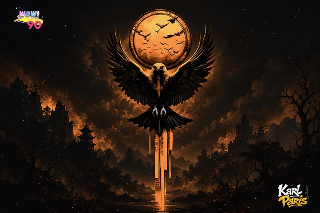 Karlparis Moon Of Horus Sacred Falcon Wall Sculpture Second Life