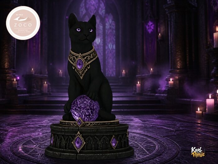 Karlparis Mystic Black Cat Crystal Orb Marketplace Main Second Life