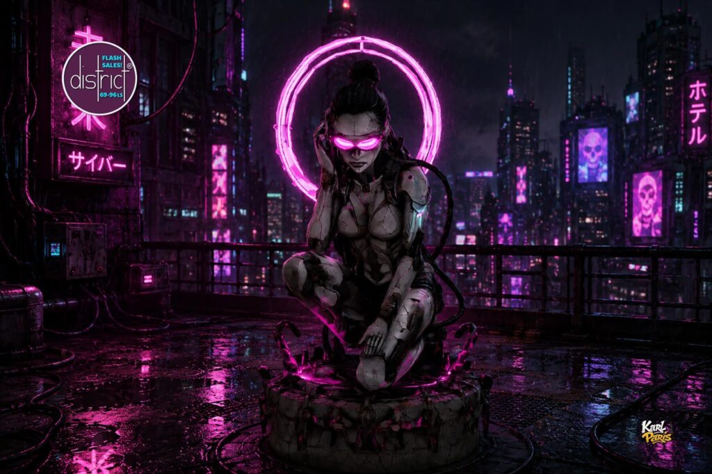 Karlparis Neon Halo Cyborg 1 Second Life