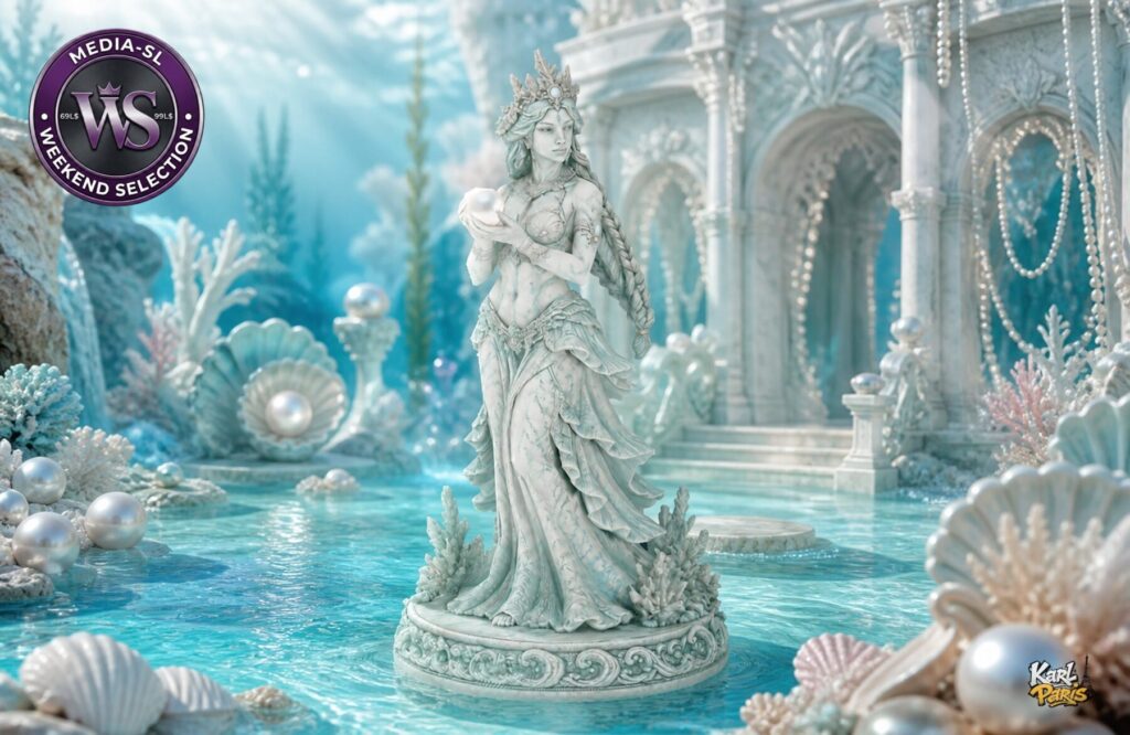 Karlparis Pearl Of The Tides Ocean Fantasy Mermaid Statue 1 Second Life