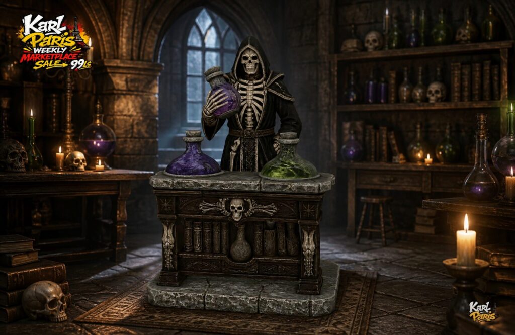 Karlparis The Bone Alchemist Gothic Potion Laboratory Decor Second Life