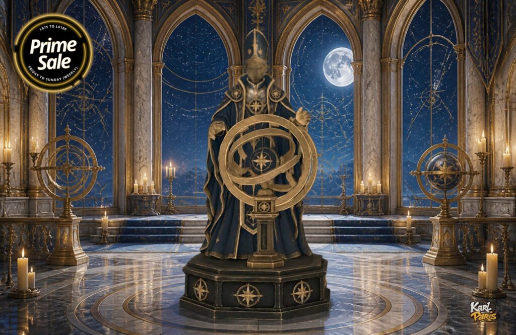 Karlparis The Celestial Bishop Astrolabe Fantasy Statue Second Life