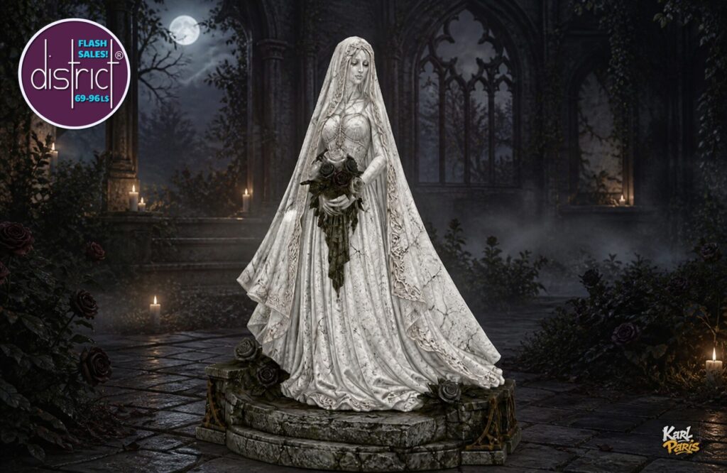 Karlparis Veiled Rose Of Stone Gothic Bride Statue Second Life