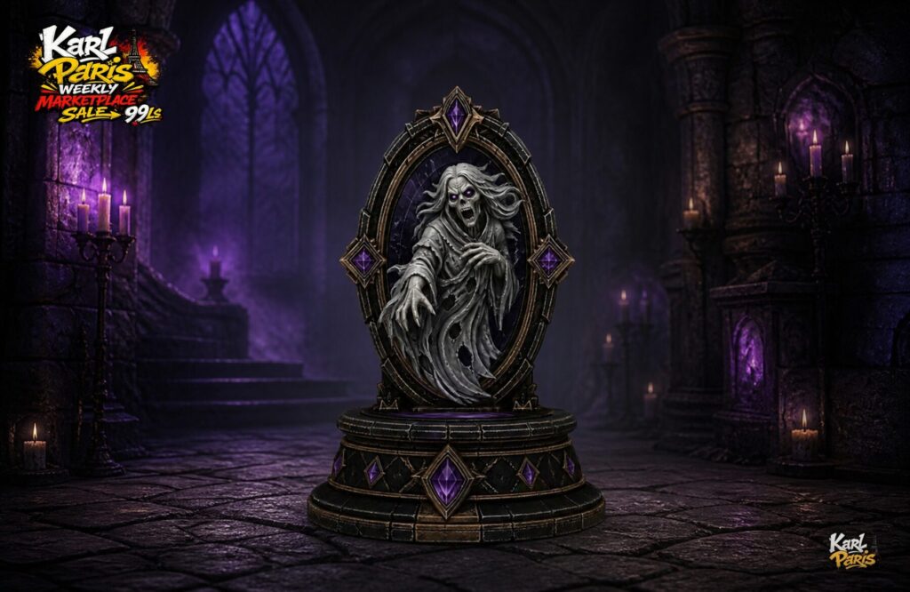 Karlparis Wraithbound Mirror Gothic Haunted Halloween Decor Second Life