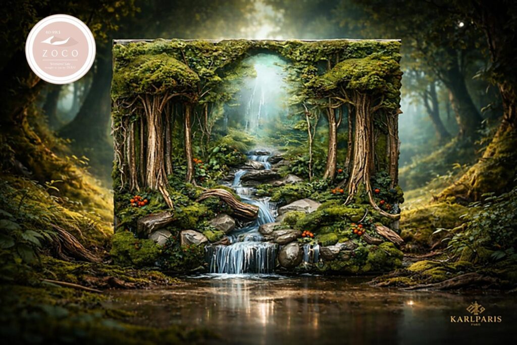 Karlparis Enchanted Forest Waterfall Wall Art Second Life