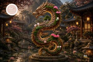 Karlparis Golden Dragon Spiral Garden 9 Second Life