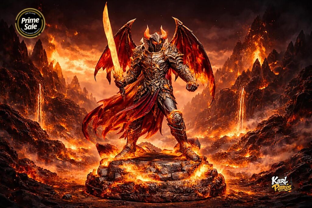 Karlparis Infernal Demon Lord Statue 1 Second Life