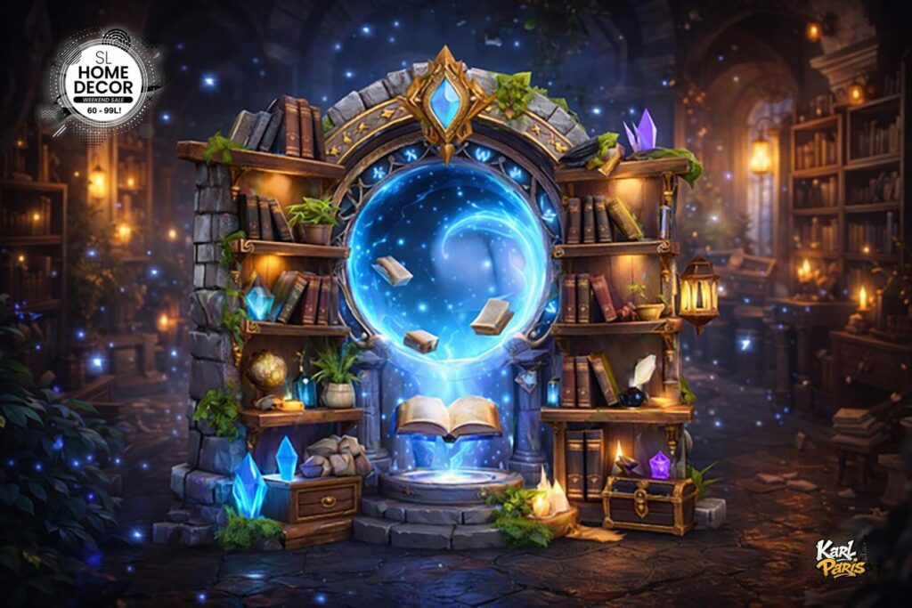 Karlparis Magic Library Portal Second Life
