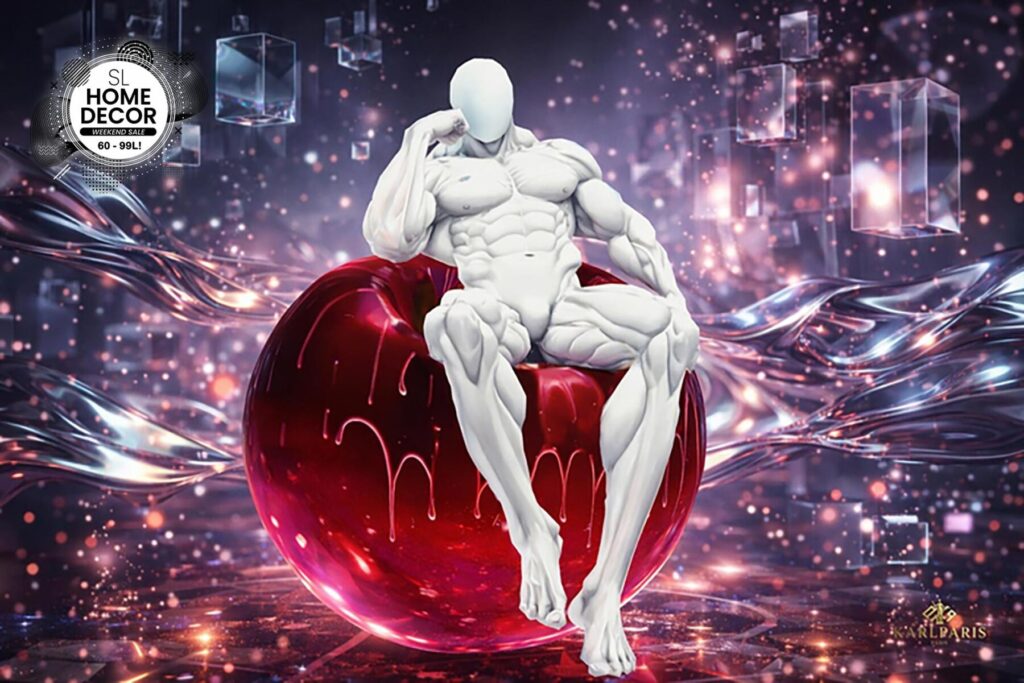 Karlparis Minimalist Male Cherry Sculpture Second Life