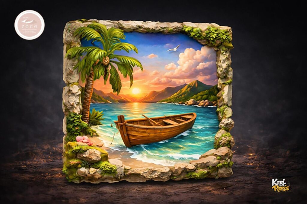 Karlparis Tropical Sunset Frame Second Life