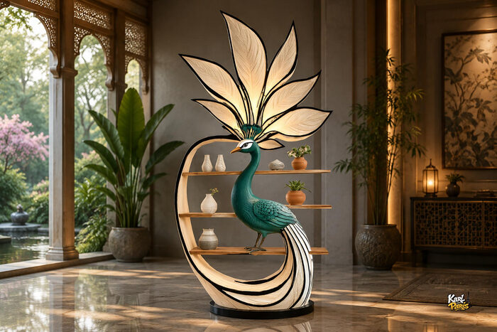 Majestic Peacock Display Shelf Elegant Nature Decor Second Life