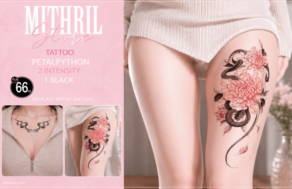 Mithril Store Tattoo Petalpython Erica Barbosa Second Life