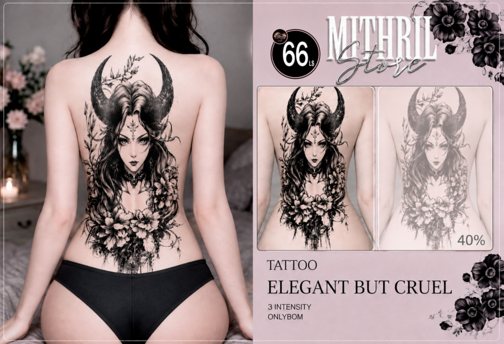 Mithril Store.tattoo Elegant But Cruel Erica Barbosa Second Life