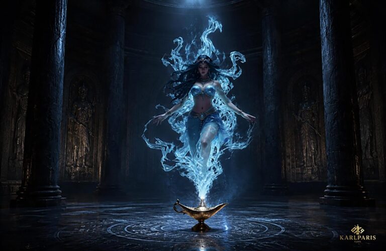 Mystic Genie Spirit Magical Fantasy Lamp Sculpture (2) Second Life
