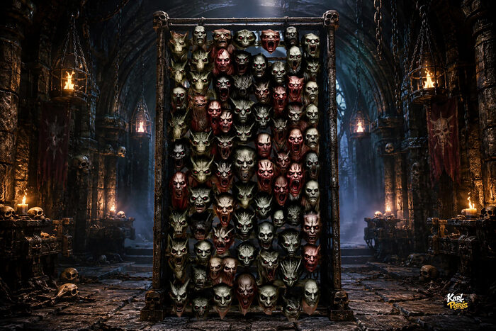 Nightmare Faces Collection Horror Monster Wall Display Second Life