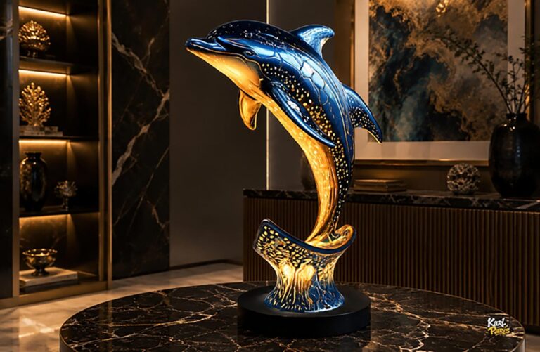 Ocean Radiance Luminous Dolphin Art Sculpture Second Life