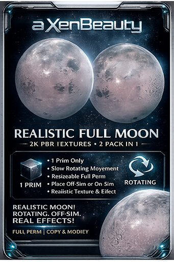 Realistic Full Moon 2 In 1 Pbr 2k Ewynk Bcn Second Life