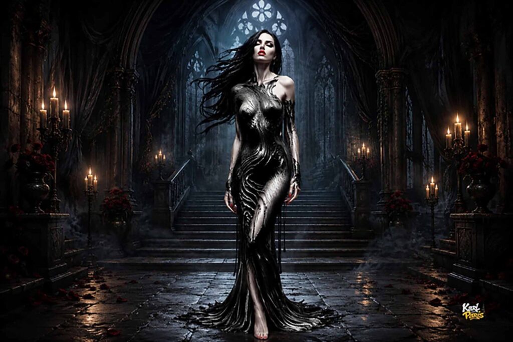 Shadow Empress Gothic Elegance Fantasy Sculpture (1) Second Life