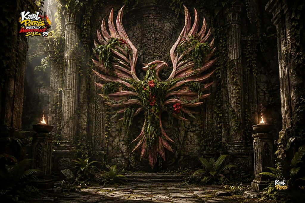 Verdant Phoenix Nature Reborn Wall Emblem Second Life