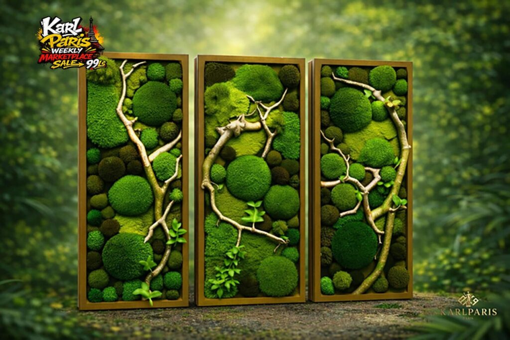 Verdant Triptych Painting 1 Second Life