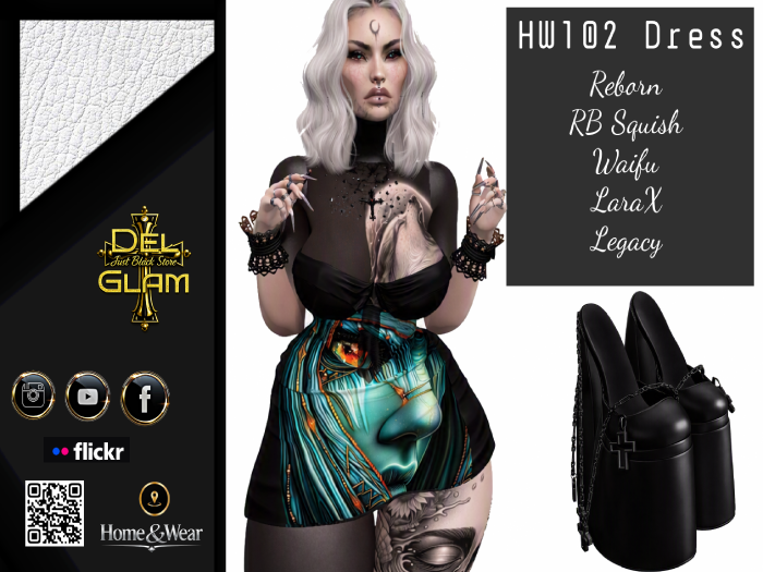 Del Glam Hw102 Dress Second Life