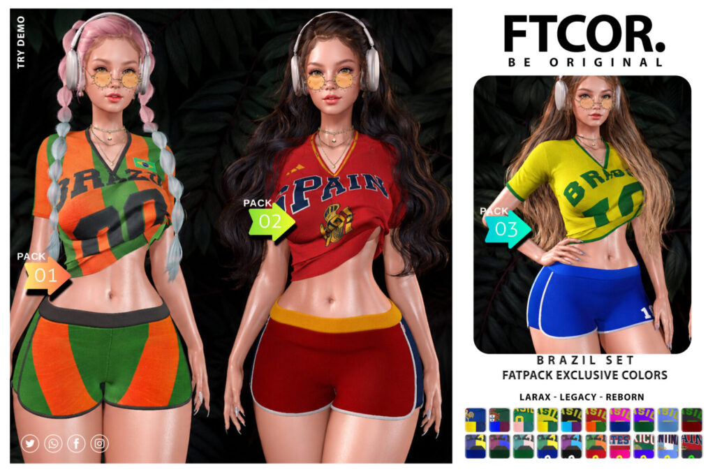 Ftcor Brazil Set Jpeg Second Life