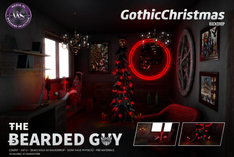 Gothic Christmas Backdrop The Bearded Guy Mediasl Ws Second Life