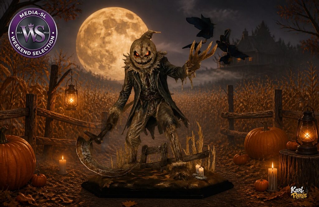 Harvest Moon Harbinger Halloween Reaper Statue Second Life