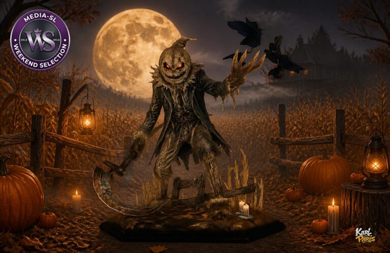 Harvest Moon Harbinger Halloween Reaper Statue Second Life