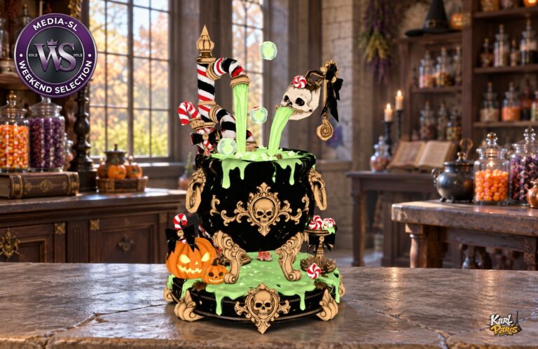 Karlparis Candy Cauldron Of Mischief Halloween Witch Potion Decor Second Life