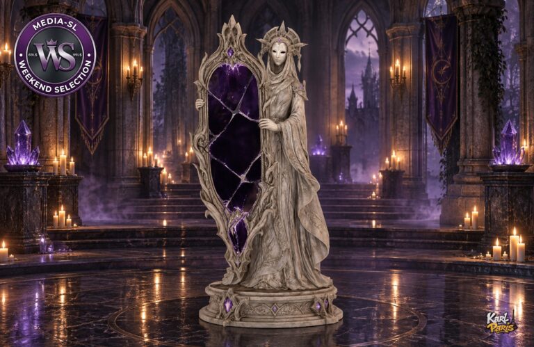 Karlparis Mirrorbound Oracle Gothic Fantasy Mirror Statue Second Life