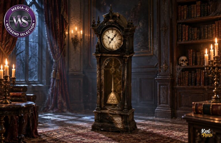 Karlparis Plague Pendulum Clock Gothic Halloween Decor Second Life