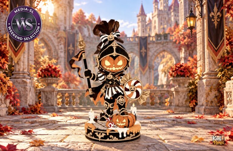 Karlparis Pumpkin Paladin Halloween Knight Statue And Fantasy Decor Second Life