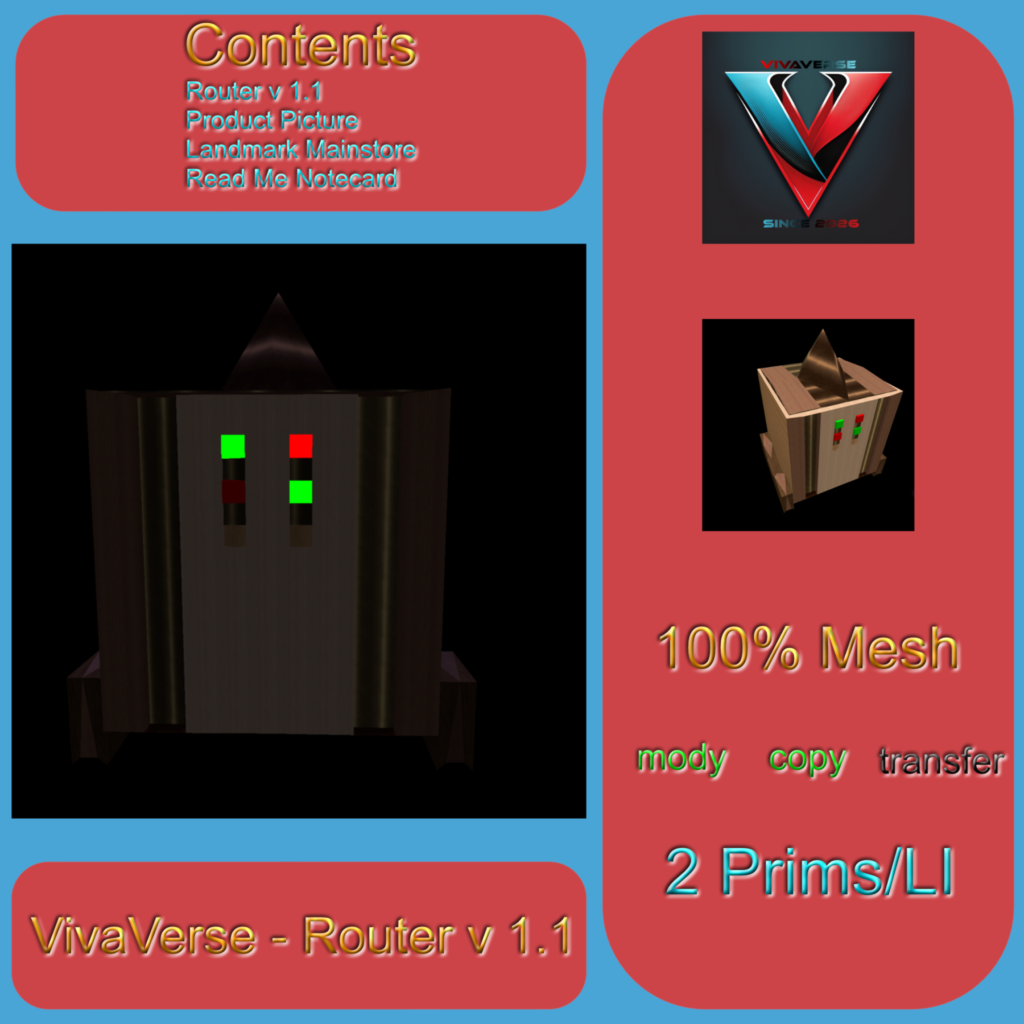 Vivaverse Router V 1.1 Pic Second Life