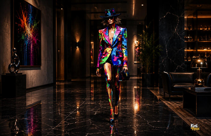Abstract Fashion Lady Sculpture Modern Color Pop Art Statue (1) Second Life