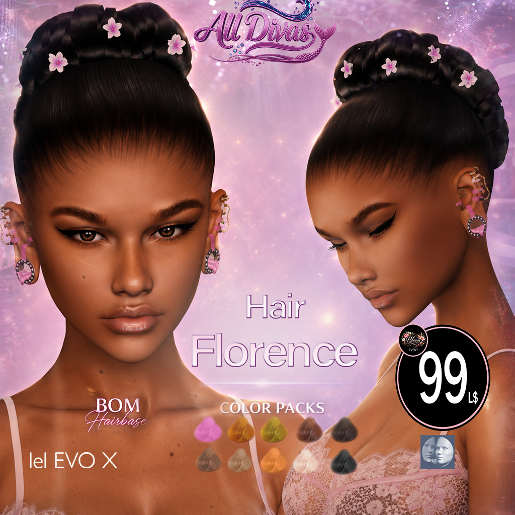 All Divas Florence Hair Horrana Flores Second Life