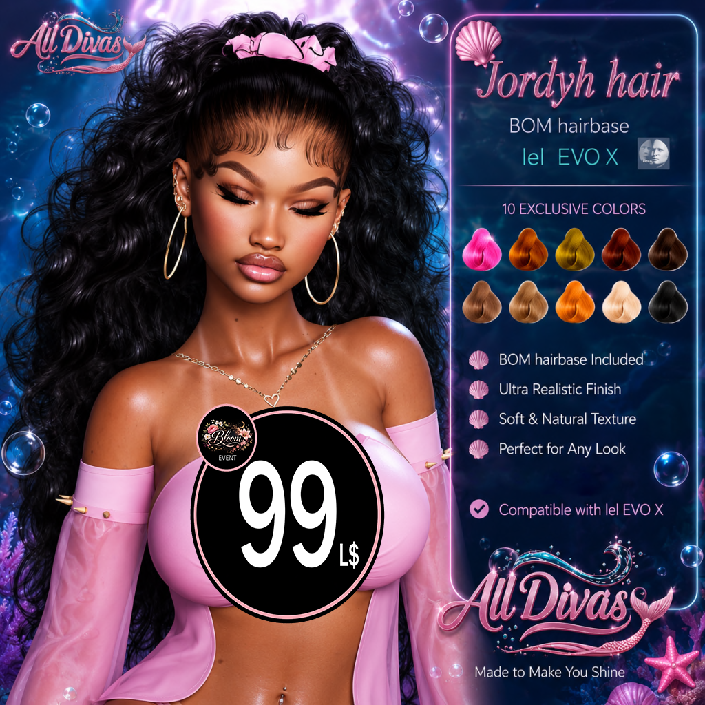 All Divas Jordyh Hair Horrana Flores Second Life