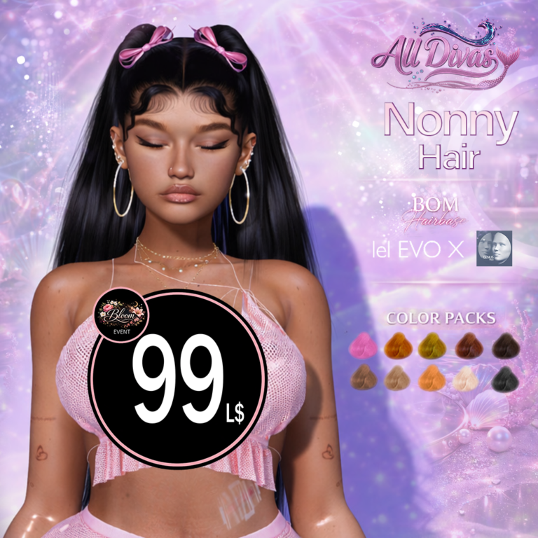 All Divas Nonny Hair Horrana Flores Second Life