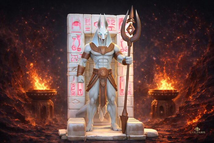 Anubis Guardian Statue (2) Second Life