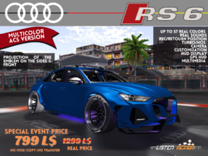 Audiu Rs6 Acs Hw Event Second Life