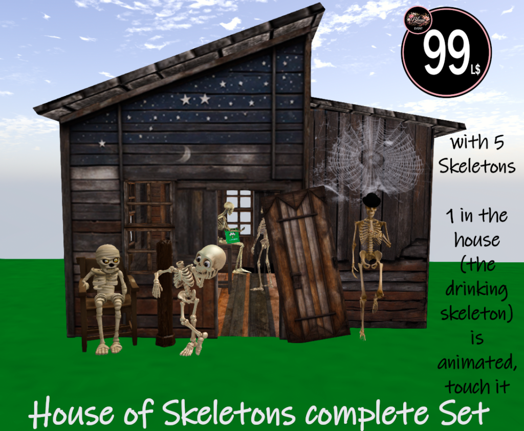 C.m.d. Skeleton House With All New 99 L. Christiane Lang Second Life