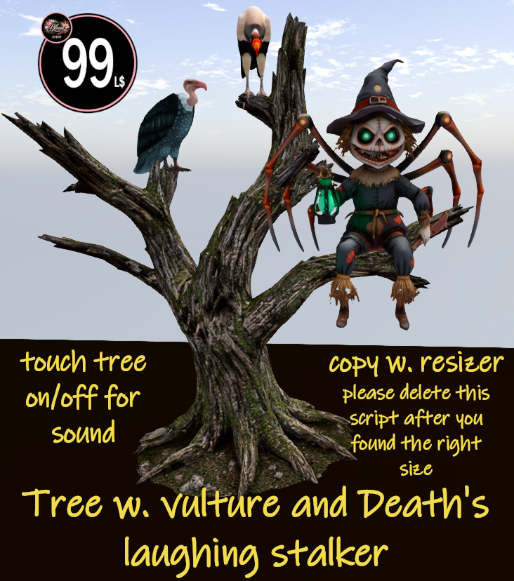 C.m.d. Tree W.vultures And Death S Laughing Stalker New99l Christiane Lang Second Life